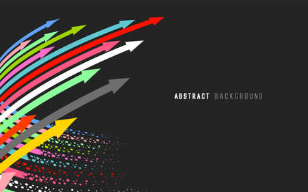 Sense of perspective arrows, growth meaning.のイラスト素材