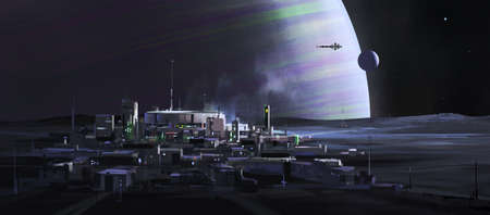 Human base on alien, 3D illustration.の写真素材