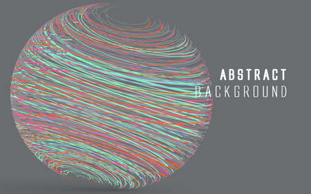 Abstract graphics composed of colored linesのイラスト素材