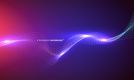 Cool tech abstract background, vector illustration.のイラスト素材