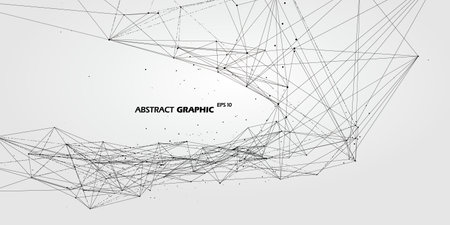 Cyberspace in mobile changes, abstract graphic.のイラスト素材