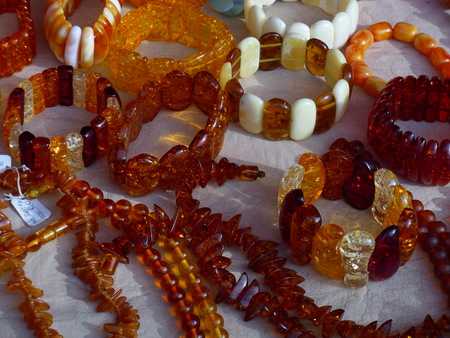 Modern fashion trends have contributed to a new surge in the popularity of amber goods. Our ancestors believed that amber helps to cure various ailments, and modern research partly confirm this.の写真素材