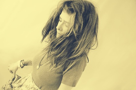 Christmas lights of different colors frame on white backgroundの写真素材