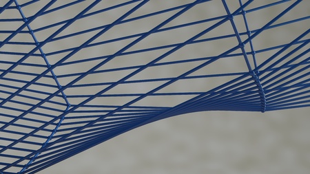 Abstract 3d polygonal background. Blue lines on a white background. Excellent modern to her version of the image for an advertising banner.の写真素材