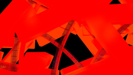 3d rendering. Industrial creative background stripes and a variety of polygonal multi-colored cubic figures, an excellent splash screen for the telecastの写真素材