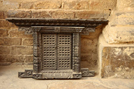 Carved windowの写真素材