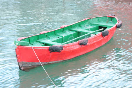 Red boatの写真素材