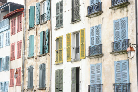 Colorist facade-Bayonneの写真素材
