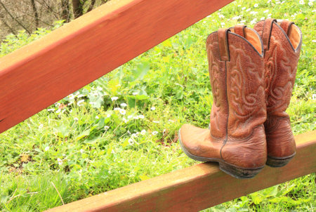 Fence   bootの写真素材