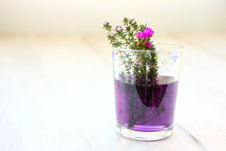 Flowers in glassの写真素材