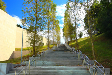 Stairs in technological park