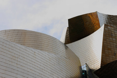 BILBAO, SPAIN - JANUARY 17  The Guggenheim Bilbao Museum shows an exposition about the sculptures of Antoni Tのeditorial素材