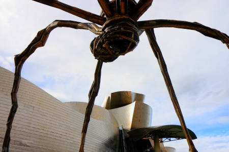 BILBAO, SPAIN - JANUARY 17  The Guggenheim Bilbao Museum shows an exposition about the sculptures of Antoni Tのeditorial素材