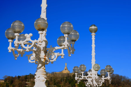 Lamp post-Donostiaの写真素材