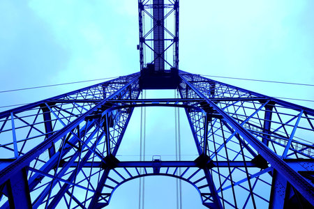 Bizkaia bridge-Portugaleteの写真素材