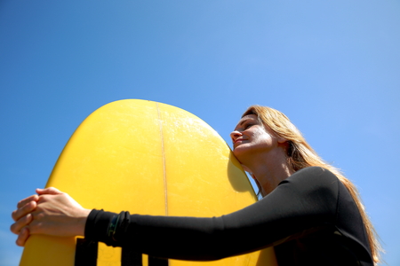 Beauty surfer in Franceの写真素材