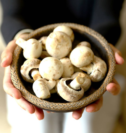 Fresh mushroomsの写真素材