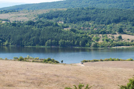 Lake in the summerの写真素材