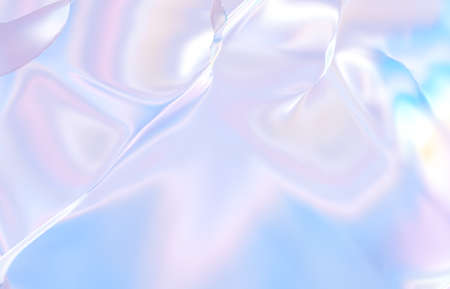 Abstract geometric crystal background, iridescent texture, liquid. 3d rendering.の写真素材