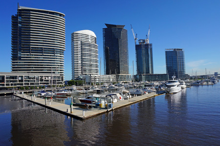 Docklands Harbour in Melbourneのeditorial素材