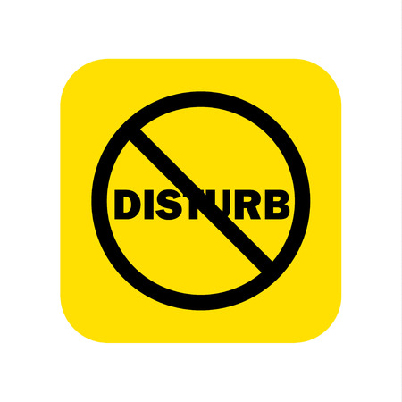 Do not disturb icon vector. Vector illustration.のイラスト素材