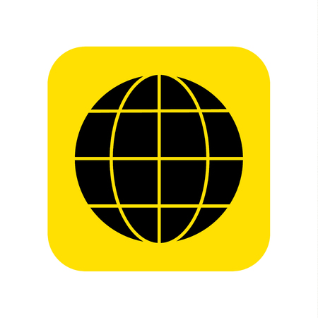 Globe icon vector. Vector illustration.のイラスト素材