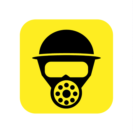 Respirator mask icon vector. Vector illustration.のイラスト素材