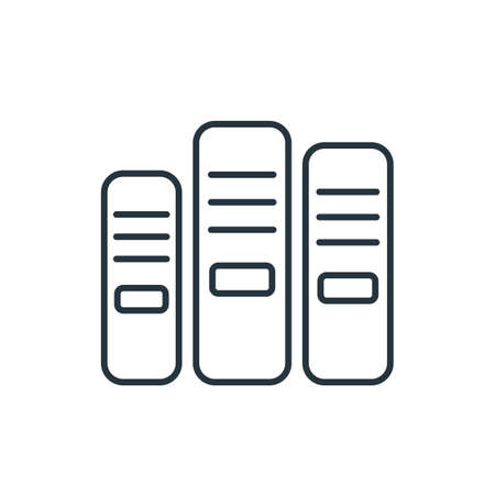 Archive thin line icon. Element of simple icon for websites, web design, mobile app, info graphics. Thin line icon for website design and development, app development.のイラスト素材