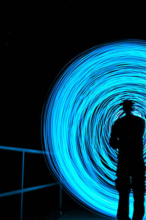 Light paintingの写真素材