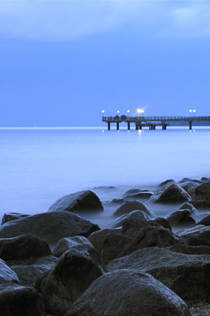 the east coast of germany in the octoberの写真素材