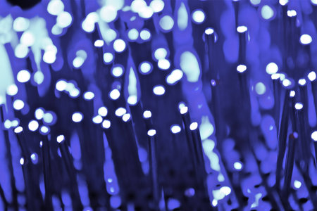 group of metal in colored light