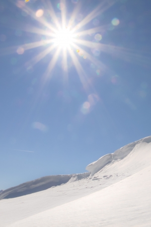winter landscape in the mountainの写真素材