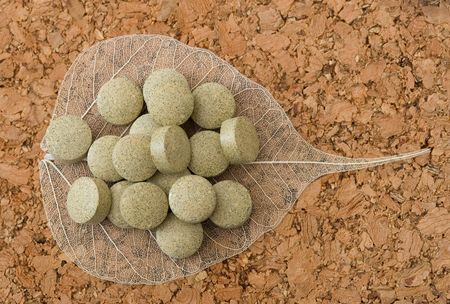 herbal tabletsの写真素材