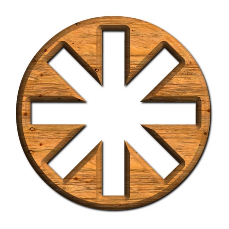Wooden Wheel.
