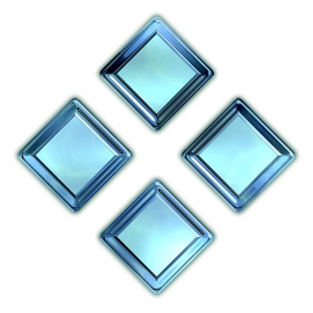 Squares. Glass shapes.の写真素材
