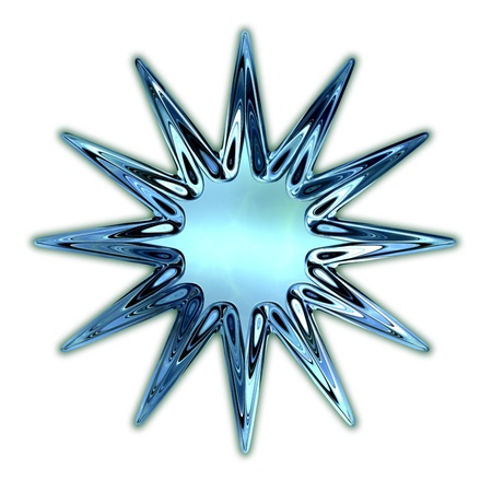 Glass star.の写真素材