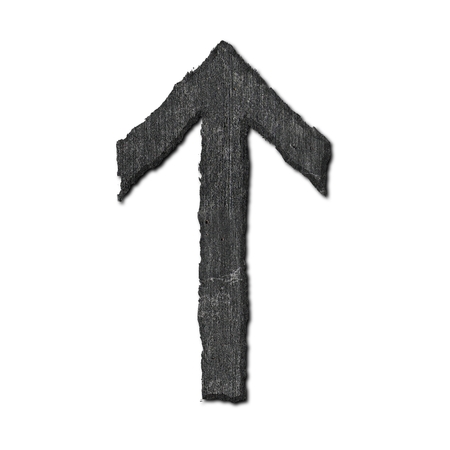 Stone arrow.の写真素材