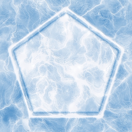 Ice pentagonの写真素材