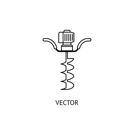 Motobur. Contour icon isolated on white backgroundのイラスト素材