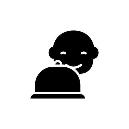 Baby food icon in blackのイラスト素材