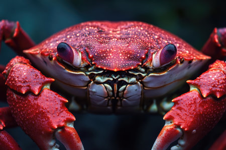 Delicious red crab delicacy served in gourmet seafood dishes showcasing soft-shell variations from the atlantic and gulf of mexico for culinary enthusiastsの素材