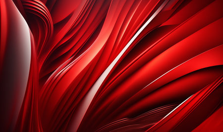 wavy red abstract background. generative AIの素材