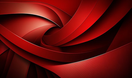 wavy red abstract background. generative AIの素材