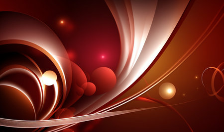 wavy red abstract background. generative AIの素材