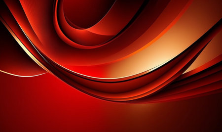 wavy red abstract background. generative AIの素材