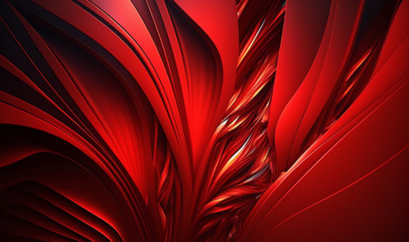 wavy red abstract background. generative AIの素材