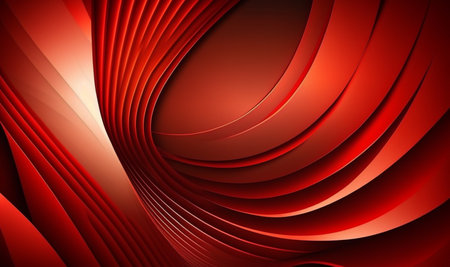 wavy red abstract background. generative AIの素材