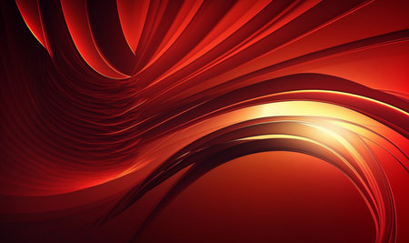 wavy red abstract background. generative AIの素材
