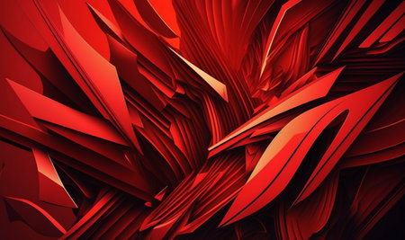 wavy red abstract background. generative AIの素材