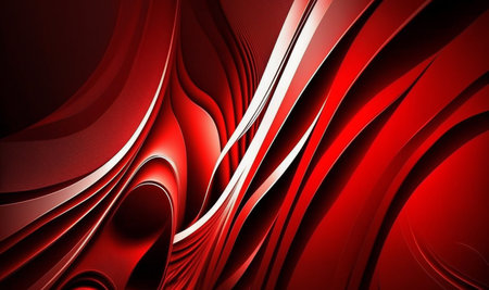 wavy red abstract background. generative AIの素材